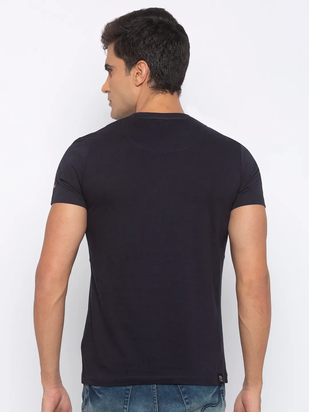 Green Regular Fit Men's Short Sleeves T-Shirt by Being Human Clothing - Image 3