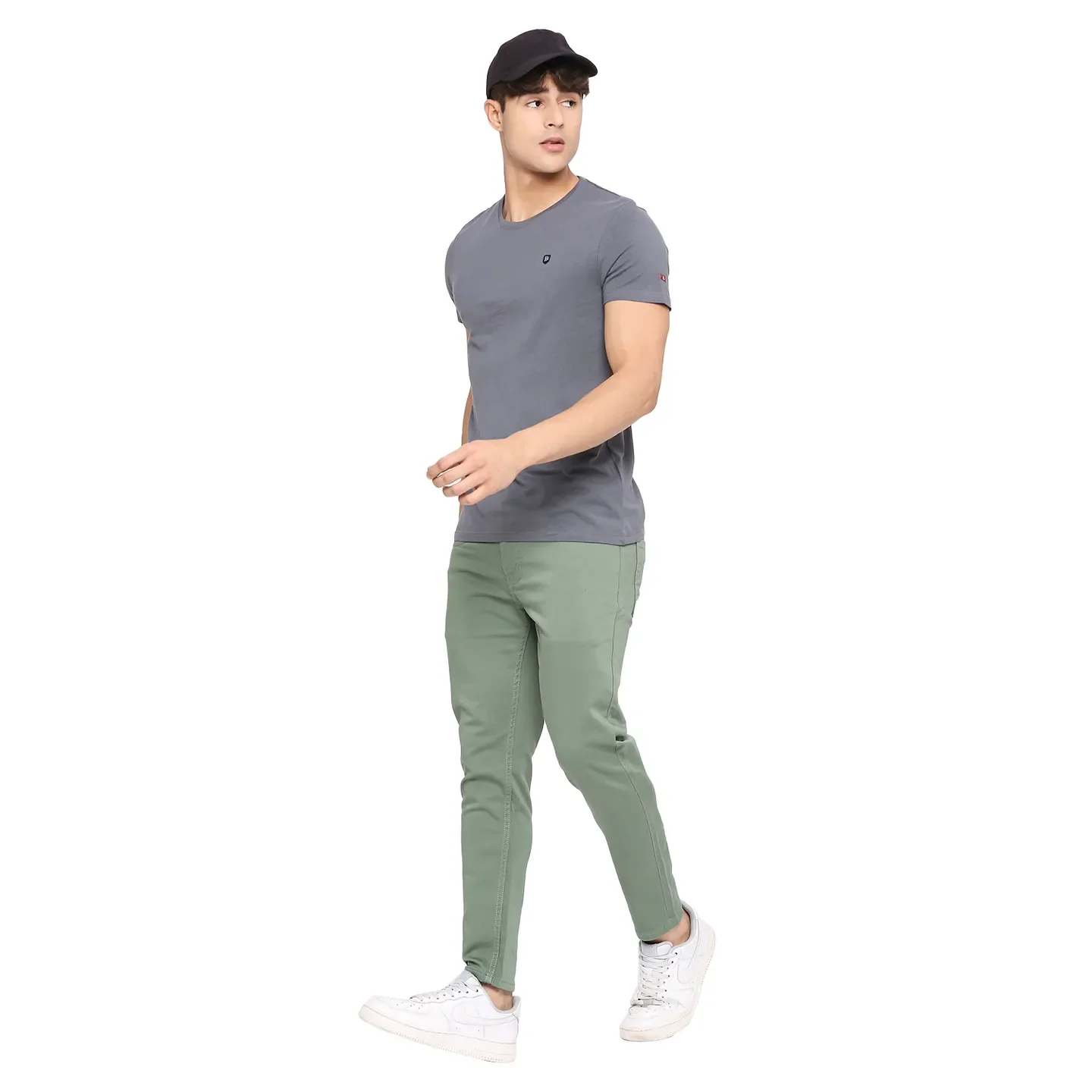 Grey Regular Fit Men's Short Sleeves T-Shirt by Being Human Clothing - Image 12