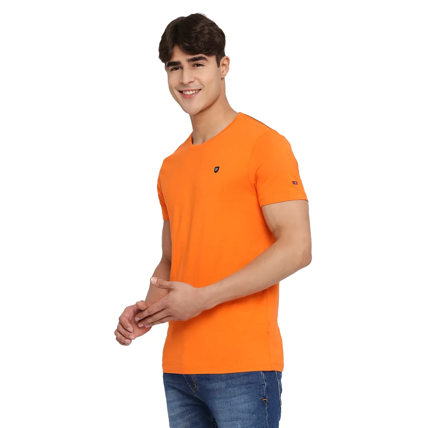 Grey Regular Fit Men's Short Sleeves T-Shirt by Being Human Clothing - Image 2