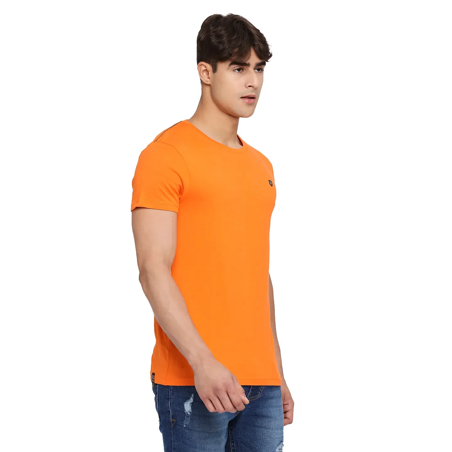 Grey Regular Fit Men's Short Sleeves T-Shirt by Being Human Clothing - Image 3