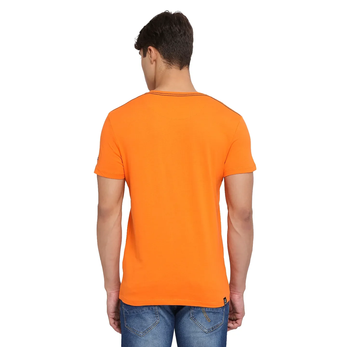 Grey Regular Fit Men's Short Sleeves T-Shirt by Being Human Clothing - Image 4