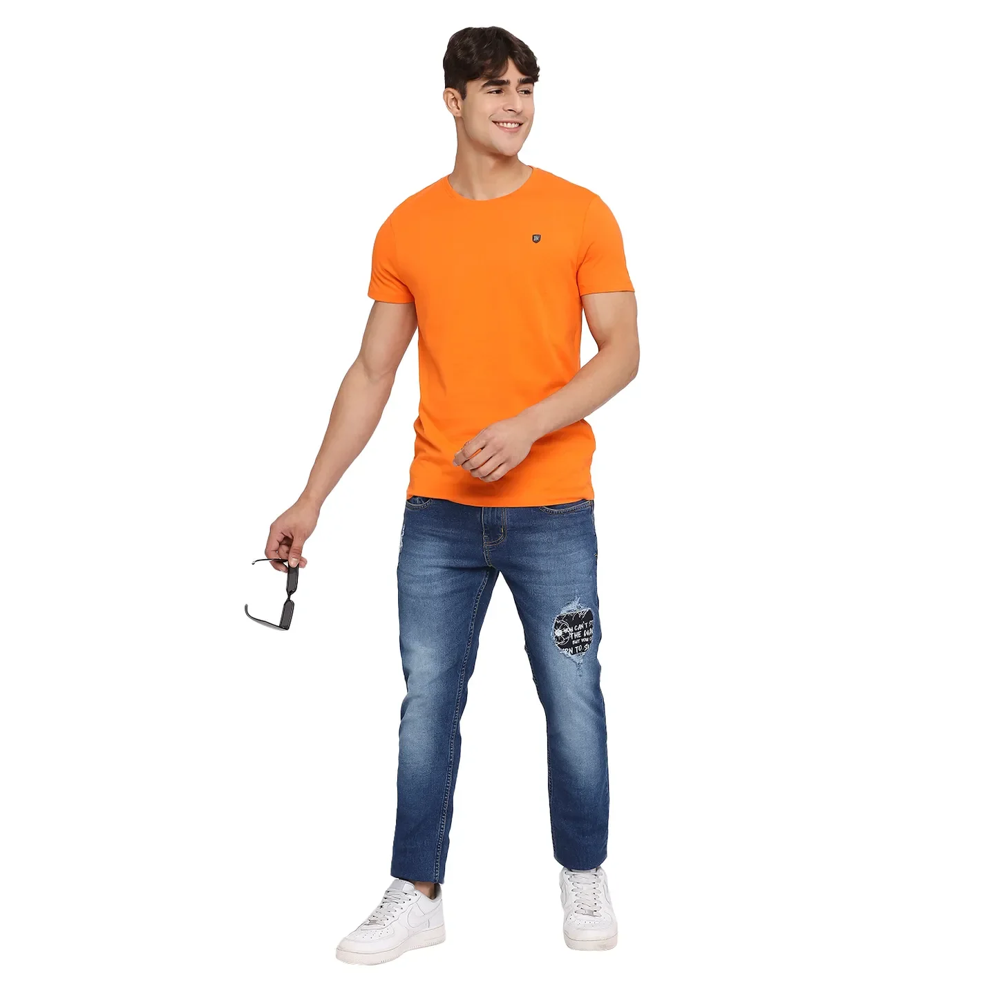 Grey Regular Fit Men's Short Sleeves T-Shirt by Being Human Clothing - Image 6