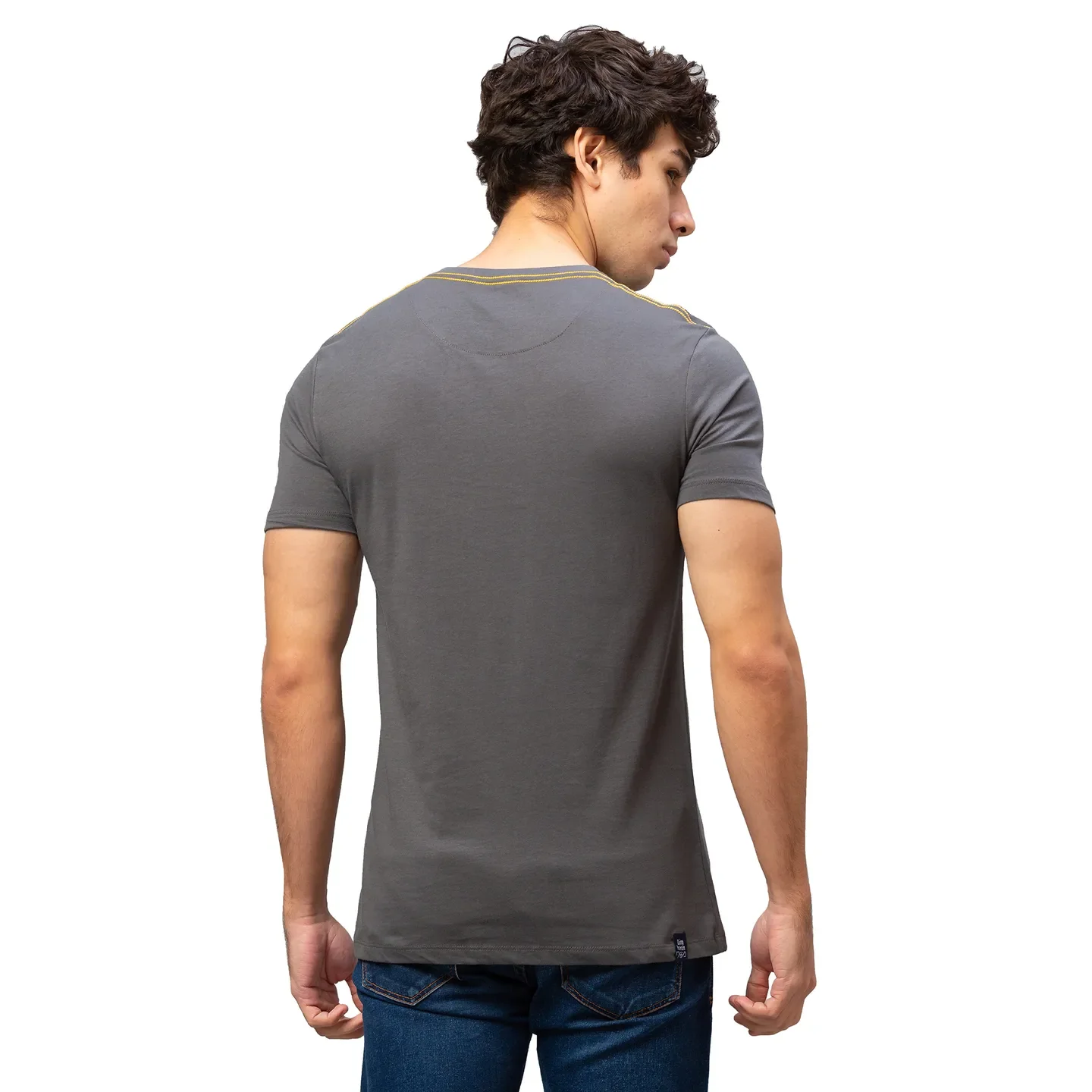 Green Regular Fit Men's Short Sleeves T-Shirt by Being Human Clothing - Image 3