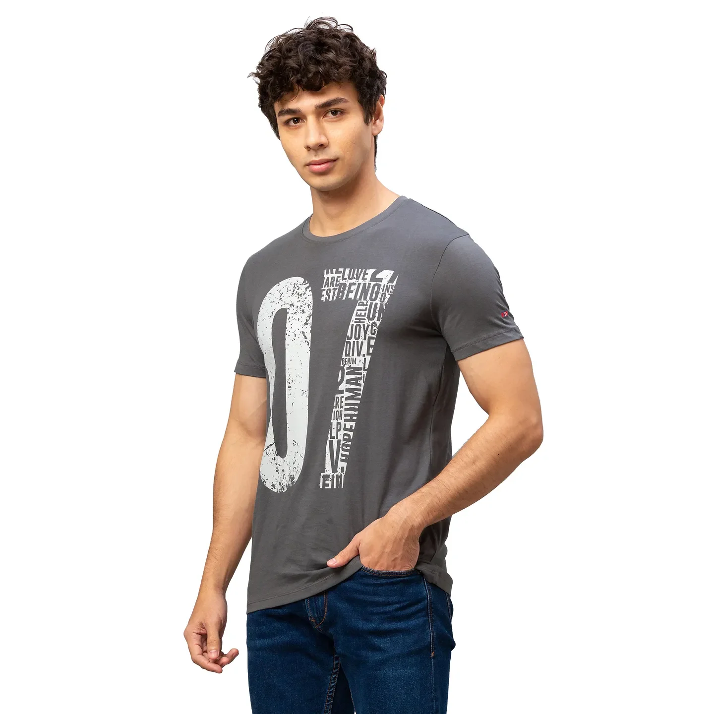 Green Regular Fit Men's Short Sleeves T-Shirt by Being Human Clothing - Image 2