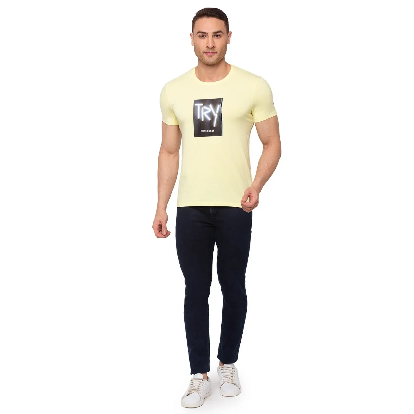 Grey Regular Fit Men's Short Sleeves T-Shirt by Being Human Clothing - Image 5