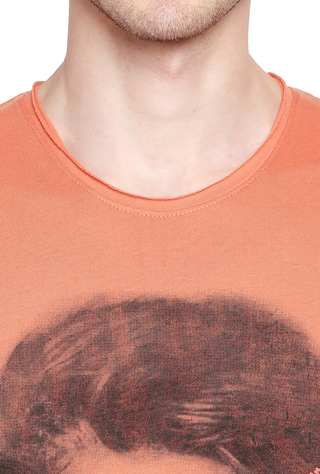 Orange Regular Fit Men's Short Sleeves T-Shirt by Being Human Clothing - Image 4
