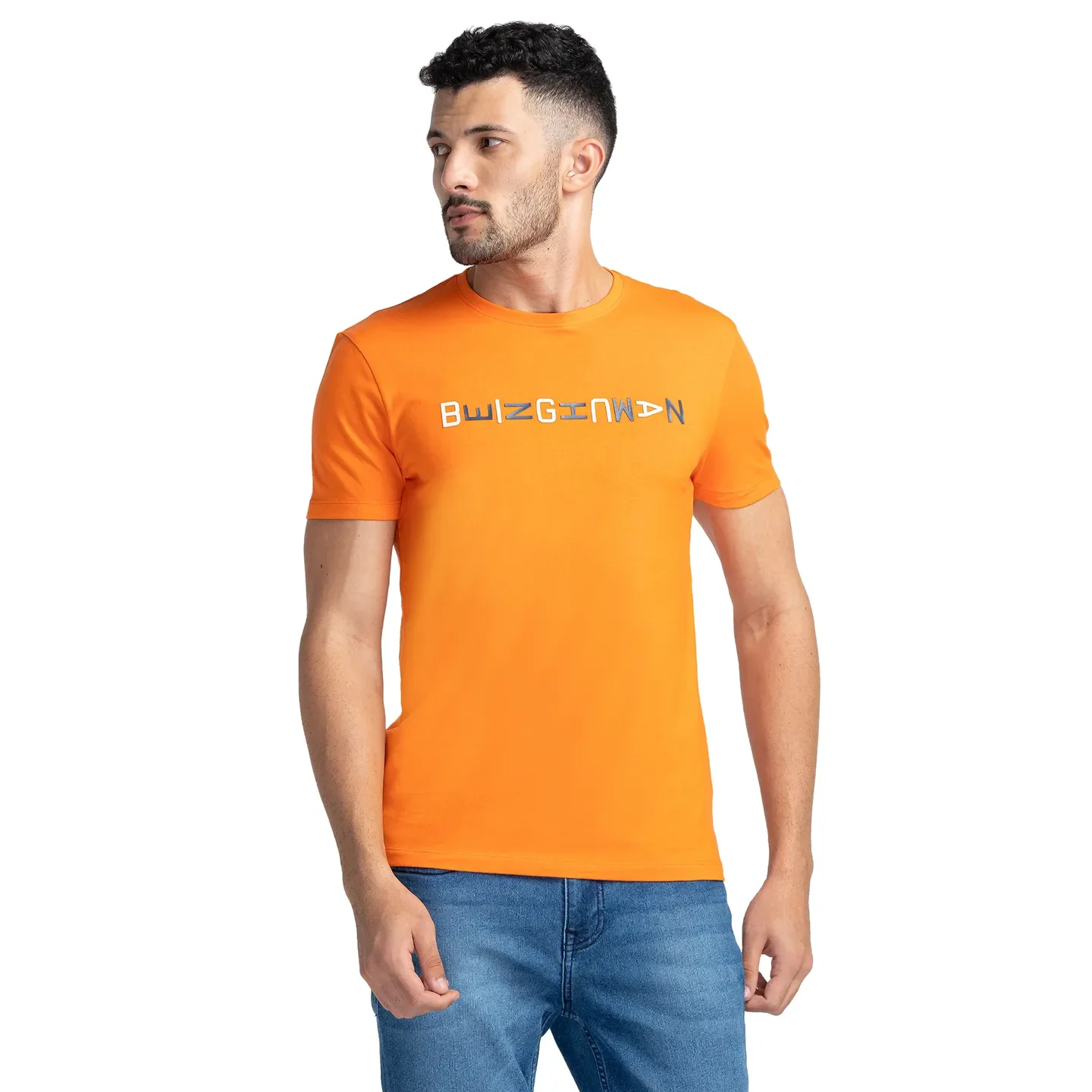 Flame Regular Fit Round Neck Men's T-Shirt by Being Human Clothing