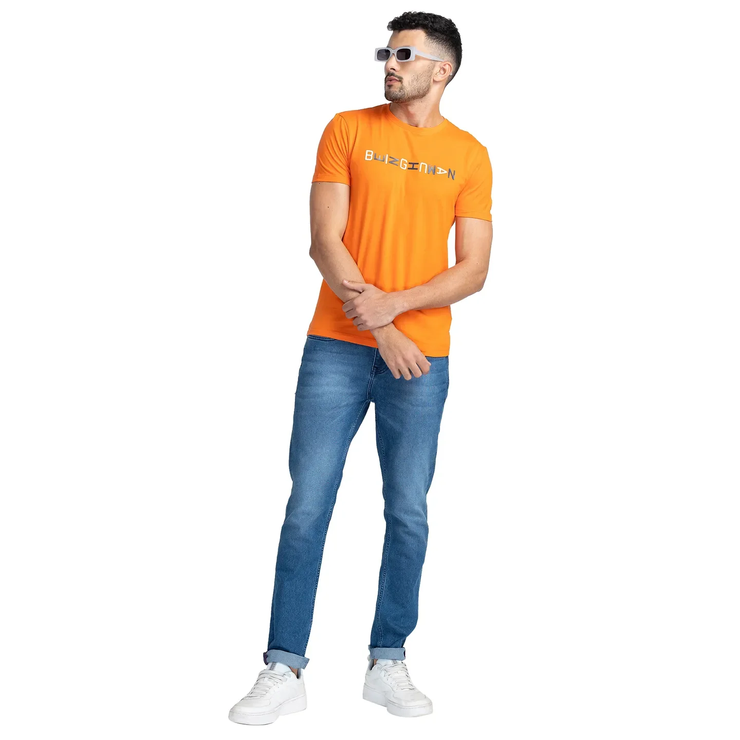 Flame Regular Fit Round Neck Men's T-Shirt by Being Human Clothing - Image 6