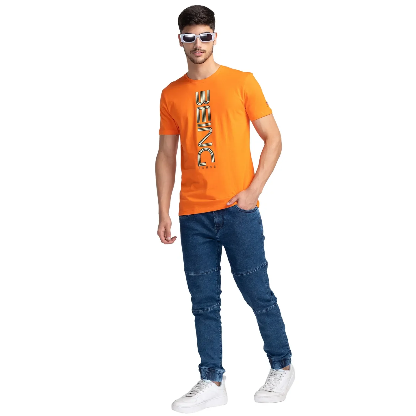 Flame Regular Fit Round Neck Men's T-Shirt by Being Human Clothing - Image 6