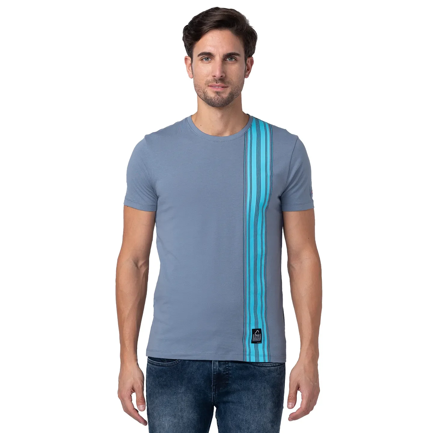 Flint Stone Regular Fit Round Neck Men's T-Shirt by Being Human Clothing