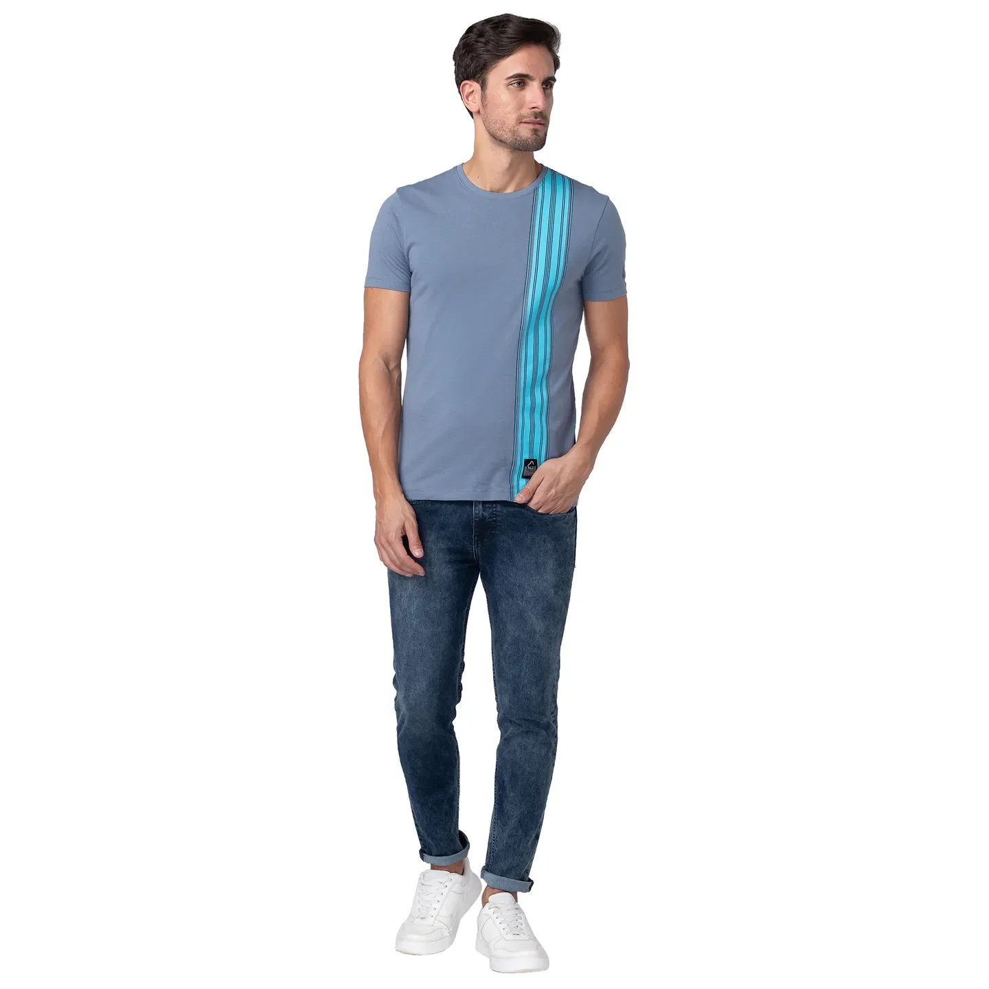 Flint Stone Regular Fit Round Neck Men's T-Shirt by Being Human Clothing - Image 2