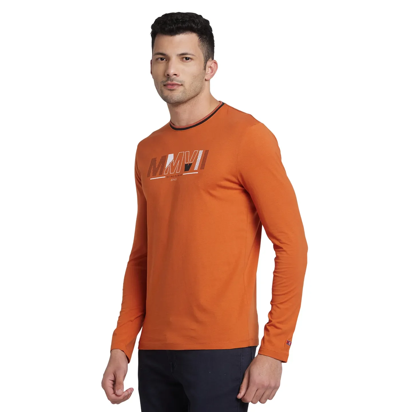 Gold Flam Regular Fit Round Neck Men's T-Shirt by Being Human Clothing - Image 2