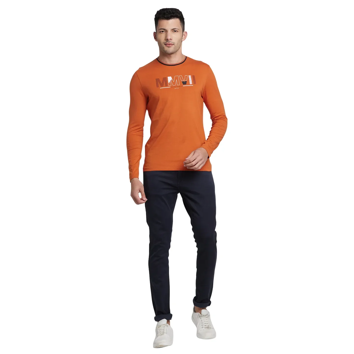 Gold Flam Regular Fit Round Neck Men's T-Shirt by Being Human Clothing - Image 5