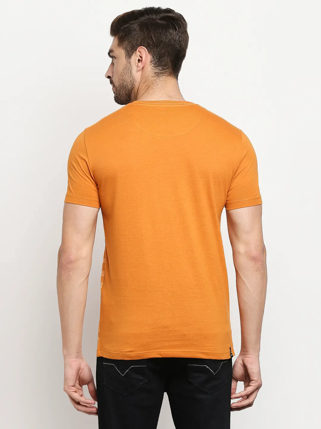 Golden Oak Regular Fit Round Neck Men's T-Shirt by Being Human Clothing - Image 4
