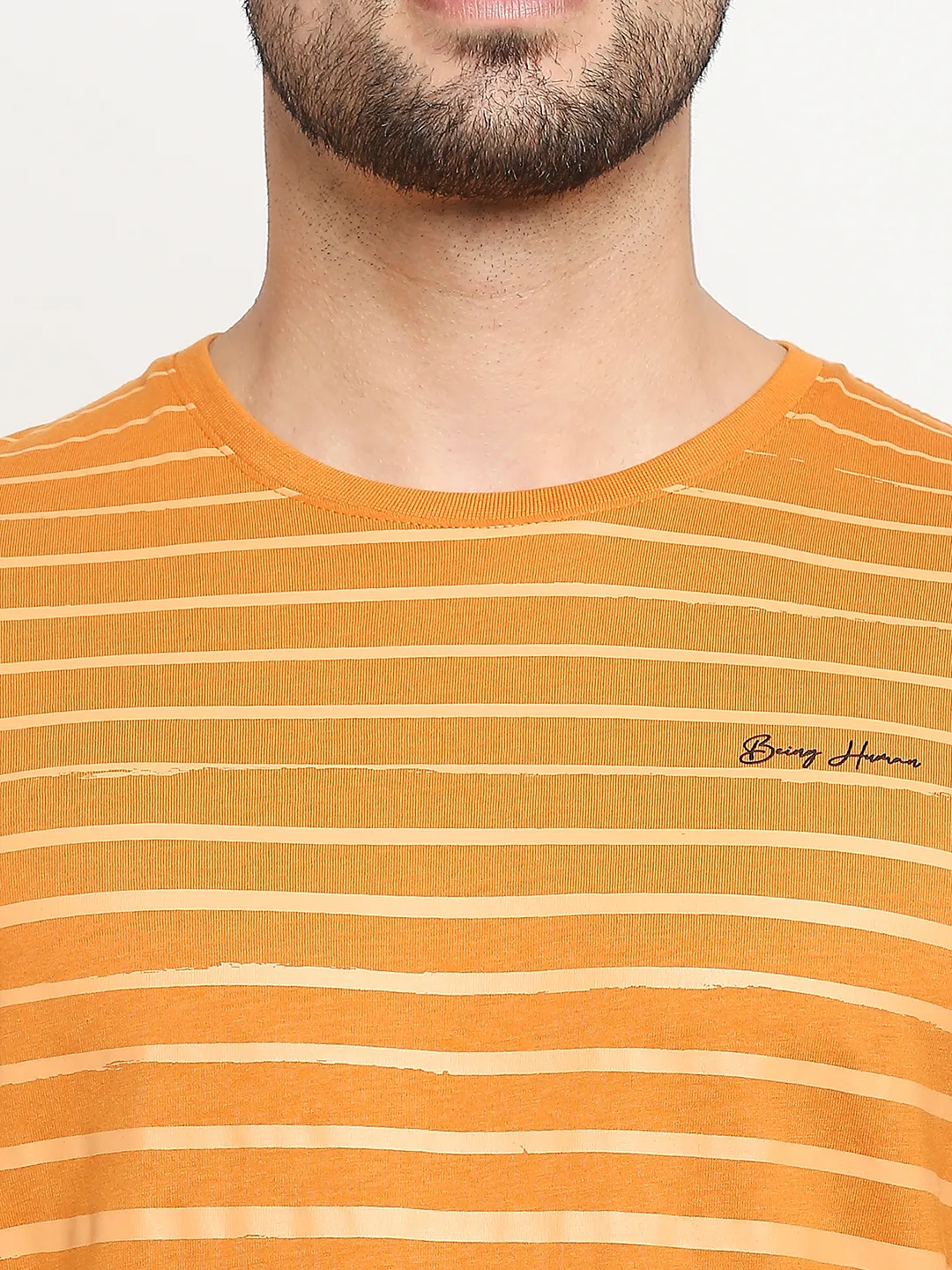 Golden Oak Regular Fit Round Neck Men's T-Shirt by Being Human Clothing - Image 5