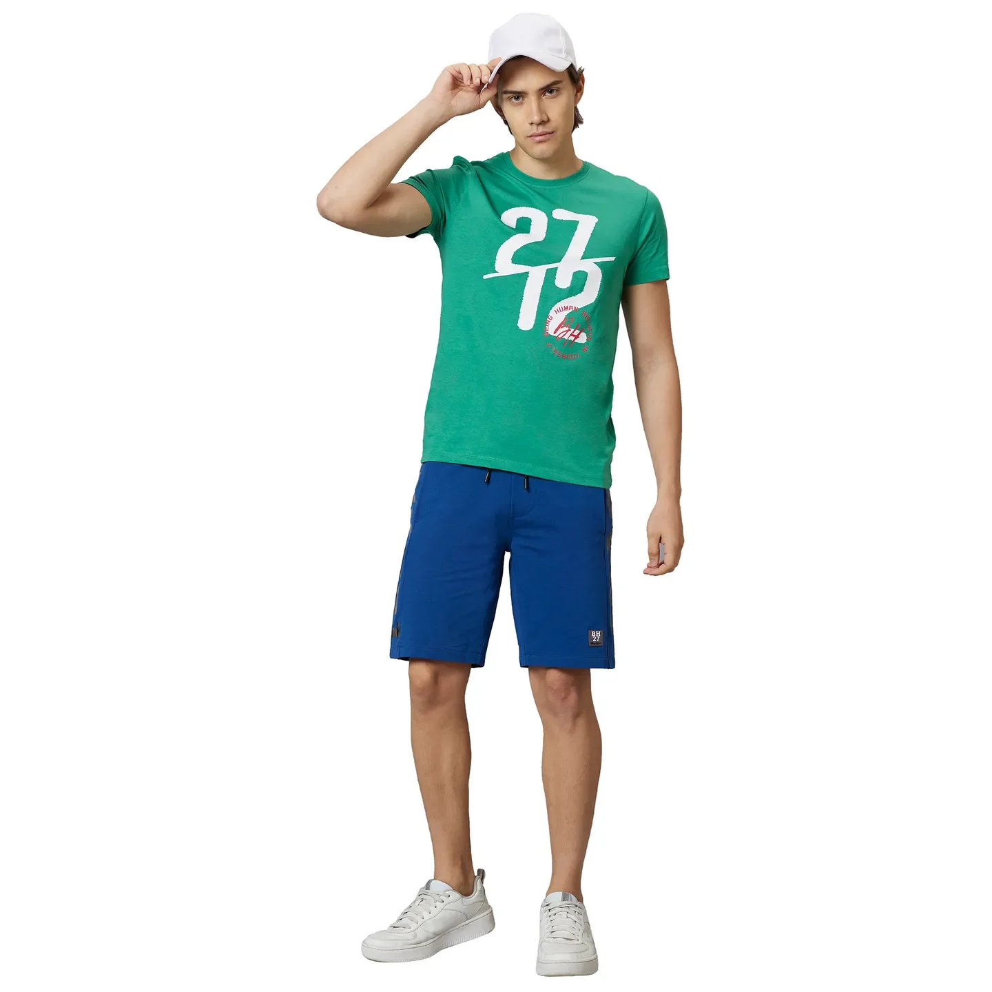 Green Regular Fit Men's Short Sleeves T-Shirt by Being Human Clothing - Image 5