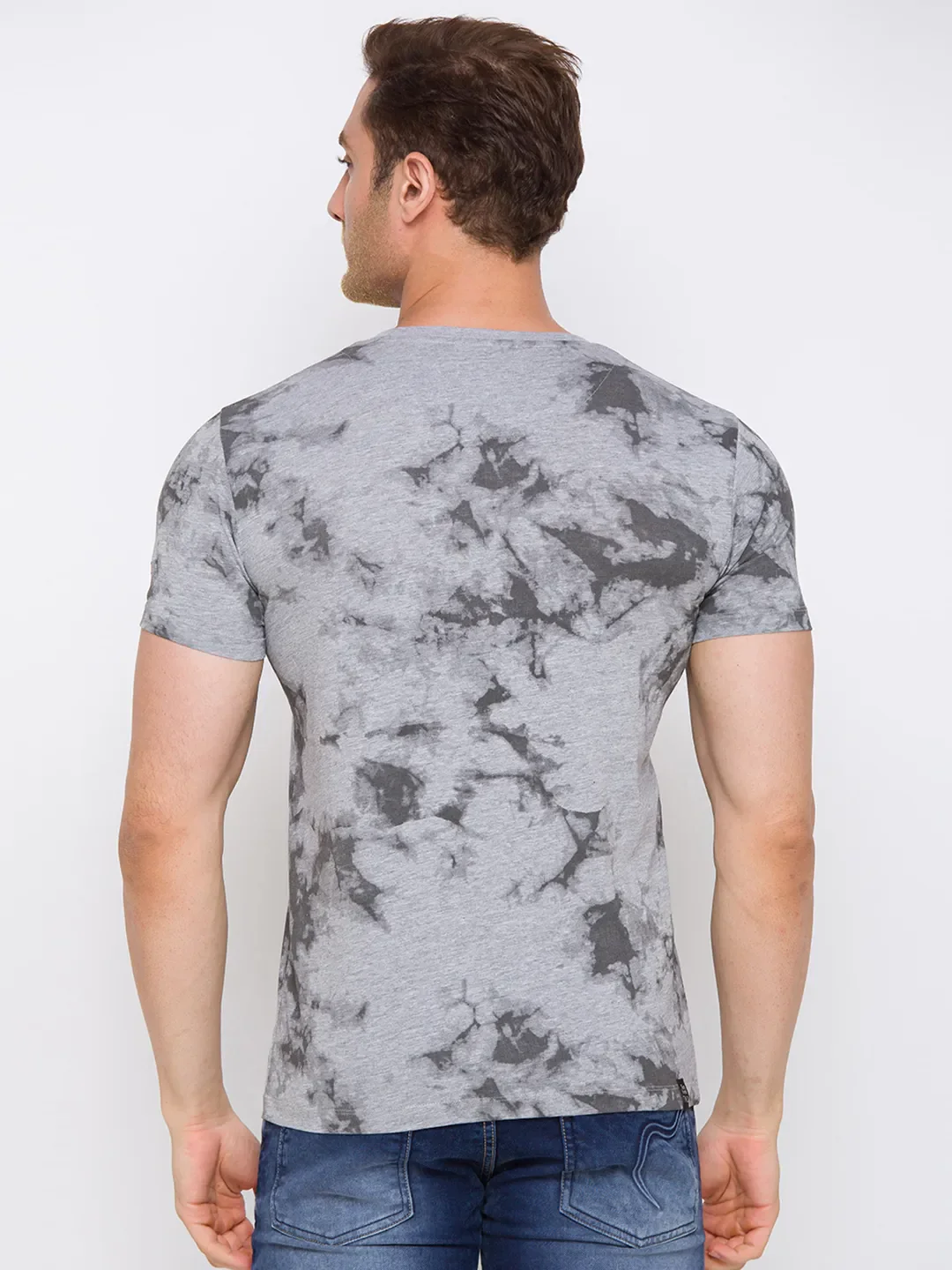 Grey Regular Fit Men's Short Sleeves T-Shirt by Being Human Clothing - Image 7