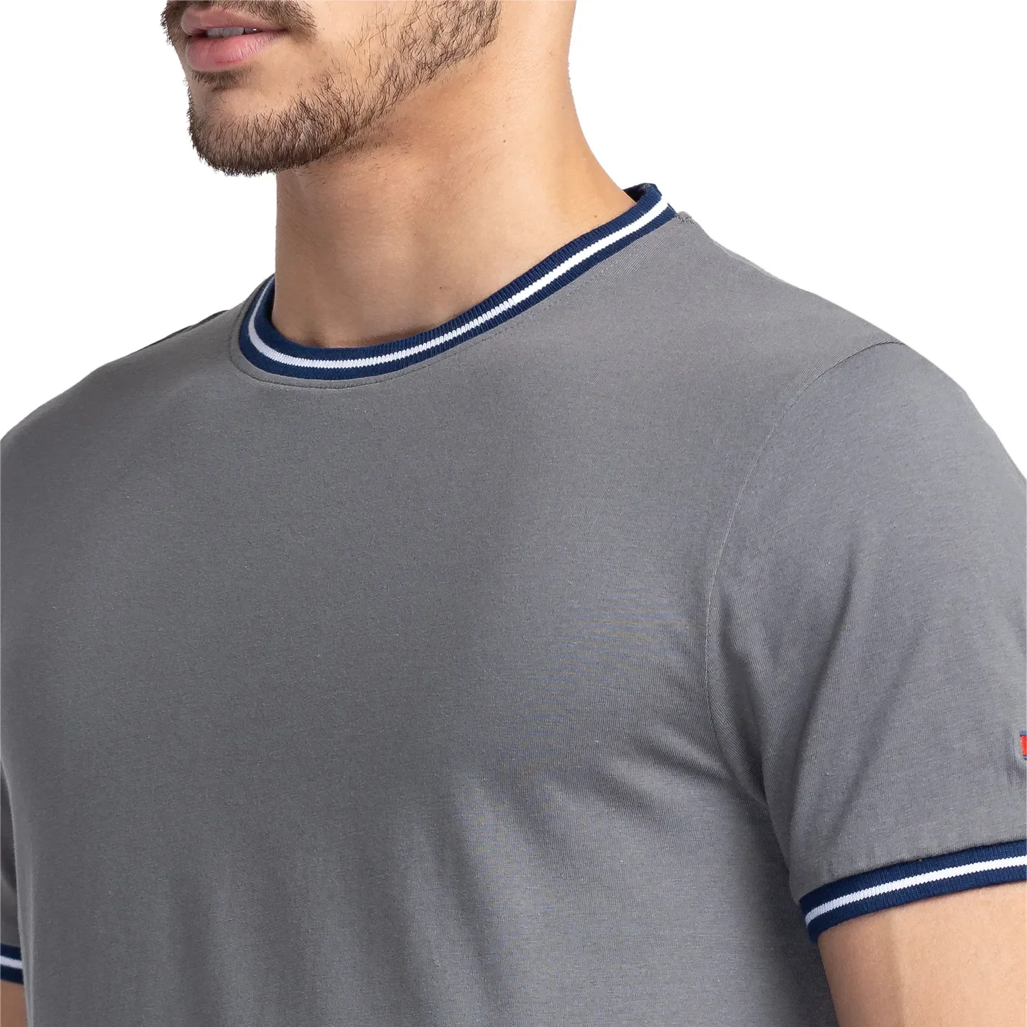 Grey Regular Fit Men's Short Sleeves T-Shirt by Being Human Clothing - Image 5