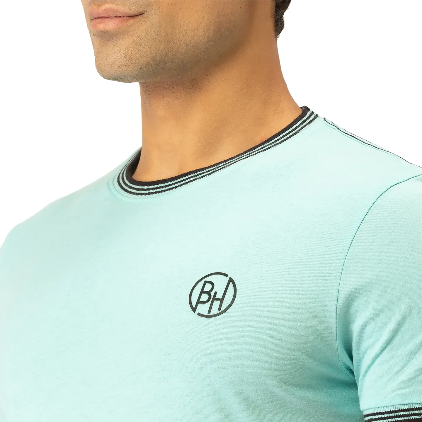 Blue Regular Fit Men's Short Sleeves T-Shirt by Being Human Clothing - Image 4