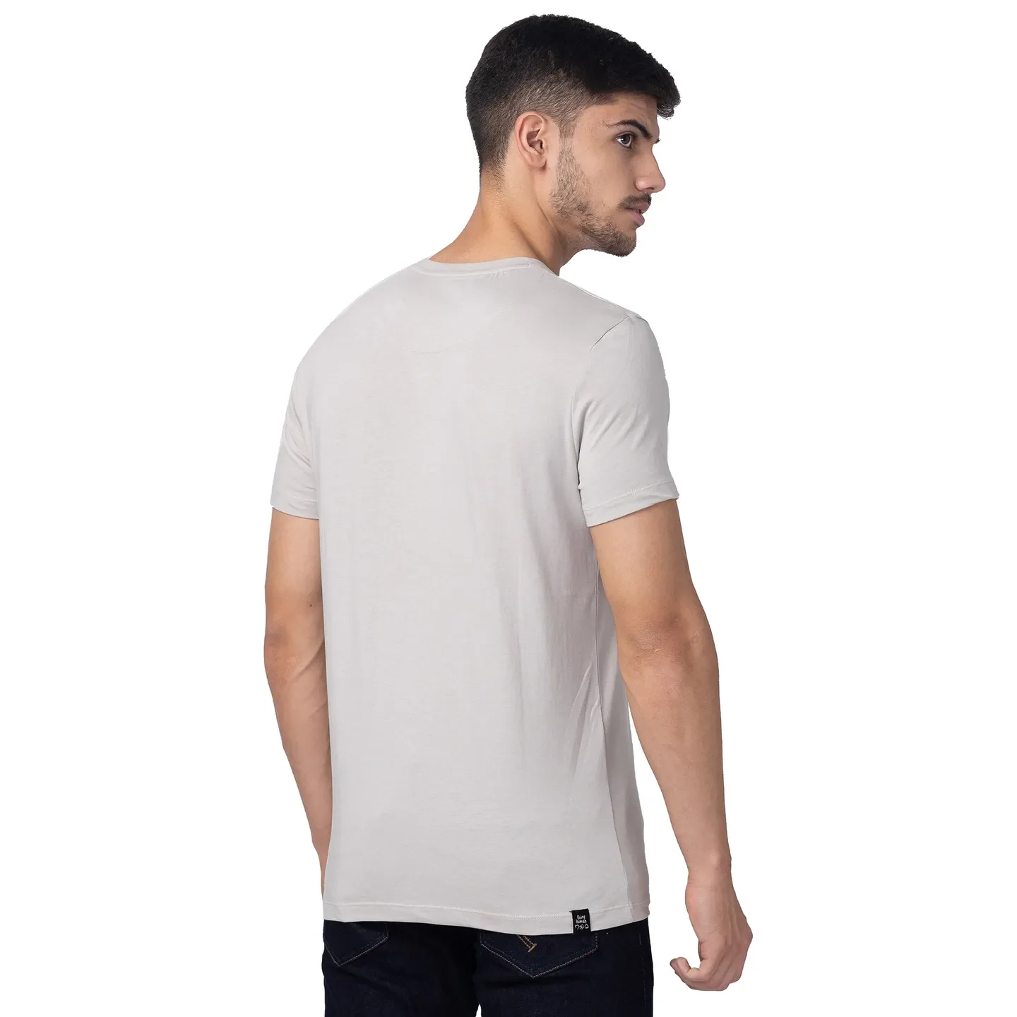 Brown Regular Fit Men's Short Sleeves T-Shirt by Being Human Clothing - Image 3