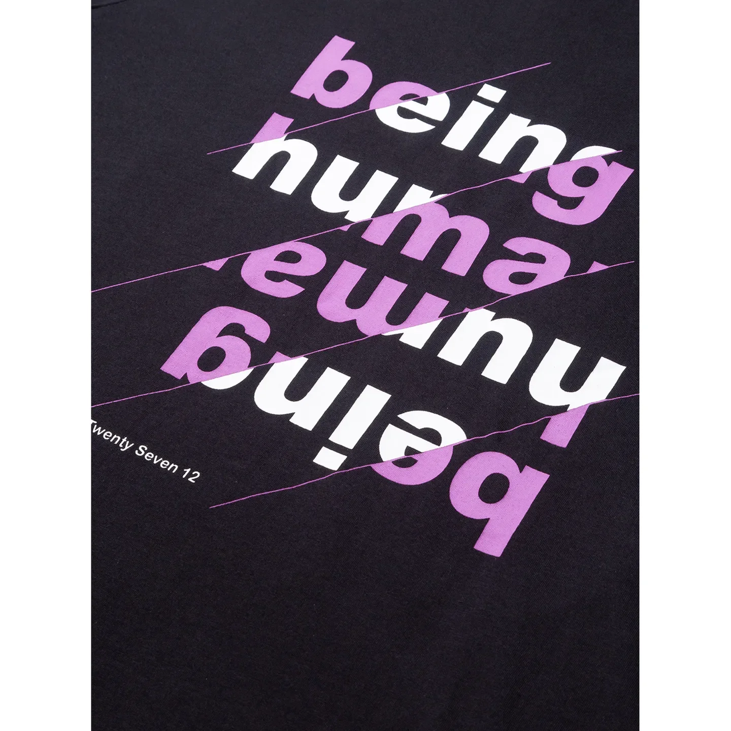 Jet Black Regular Fit Round Neck Mens' T-Shirt by Being Human Clothing - Image 5