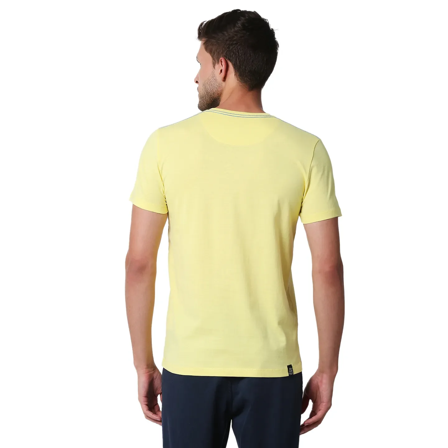 Lemon Regular Fit Round Neck Men's T-Shirt by Being Human Clothing - Image 4