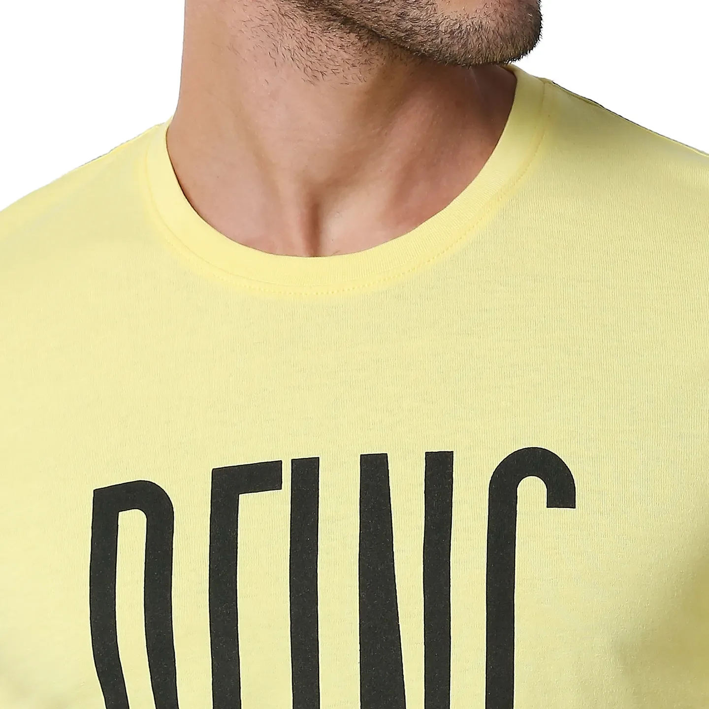 Lemon Regular Fit Round Neck Men's T-Shirt by Being Human Clothing - Image 5