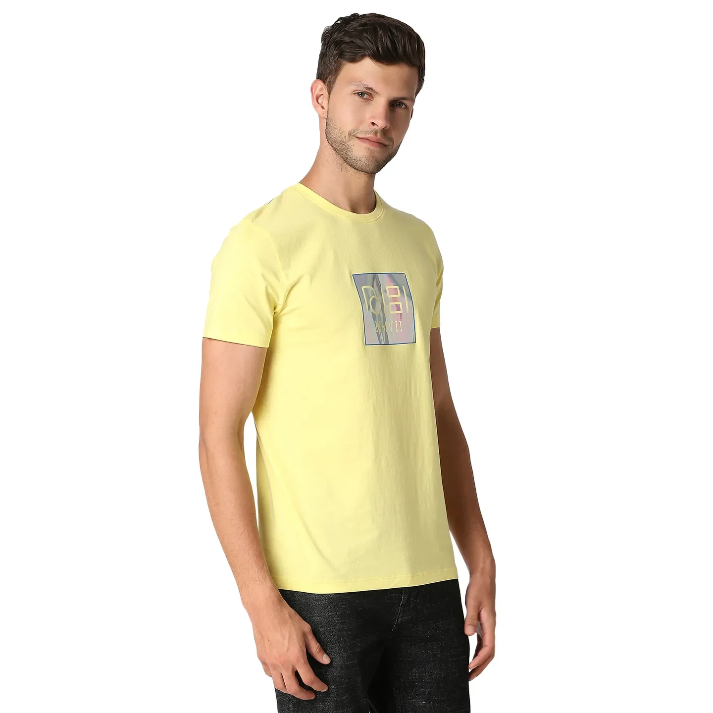 Lemon Regular Fit Round Neck Men's T-Shirt by Being Human Clothing - Image 3