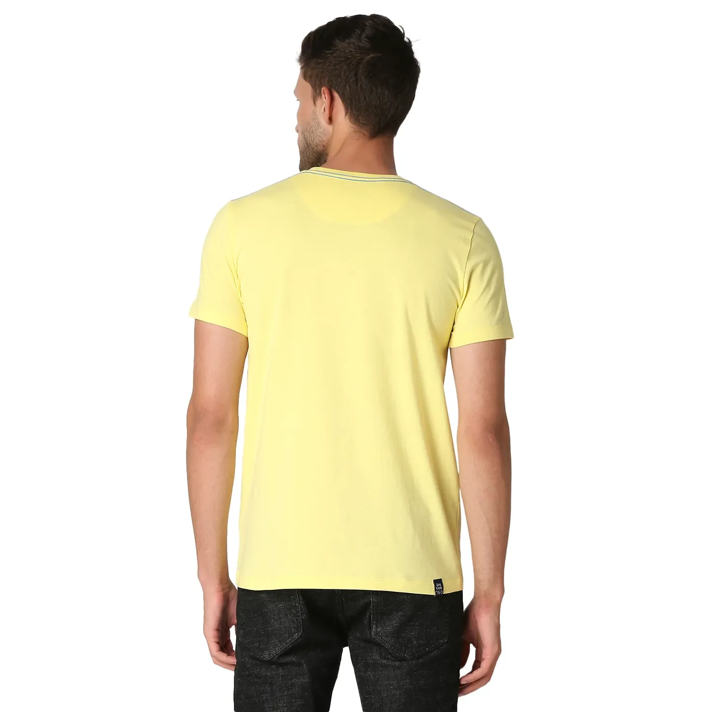 Lemon Regular Fit Round Neck Men's T-Shirt by Being Human Clothing - Image 4