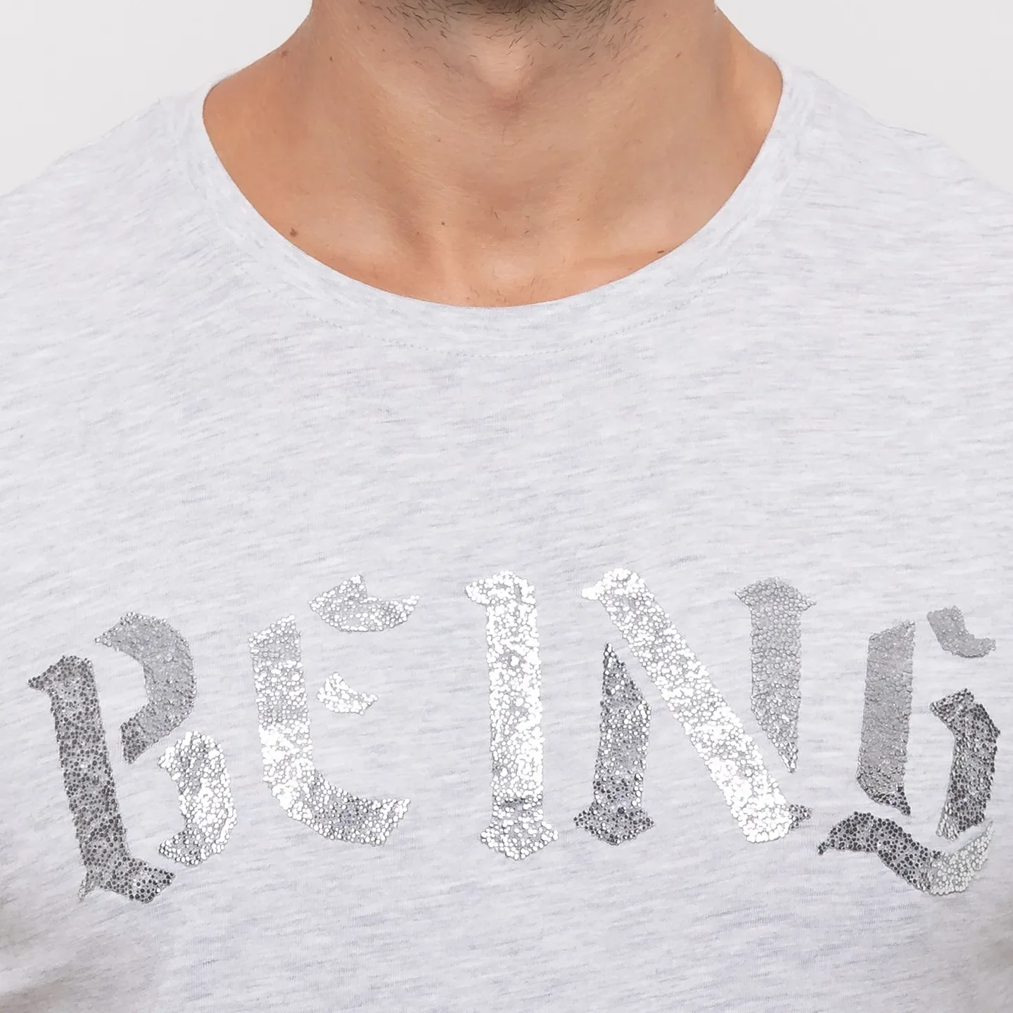 Grey Regular Fit Men's T-Shirt by Being Human Clothing - Image 5