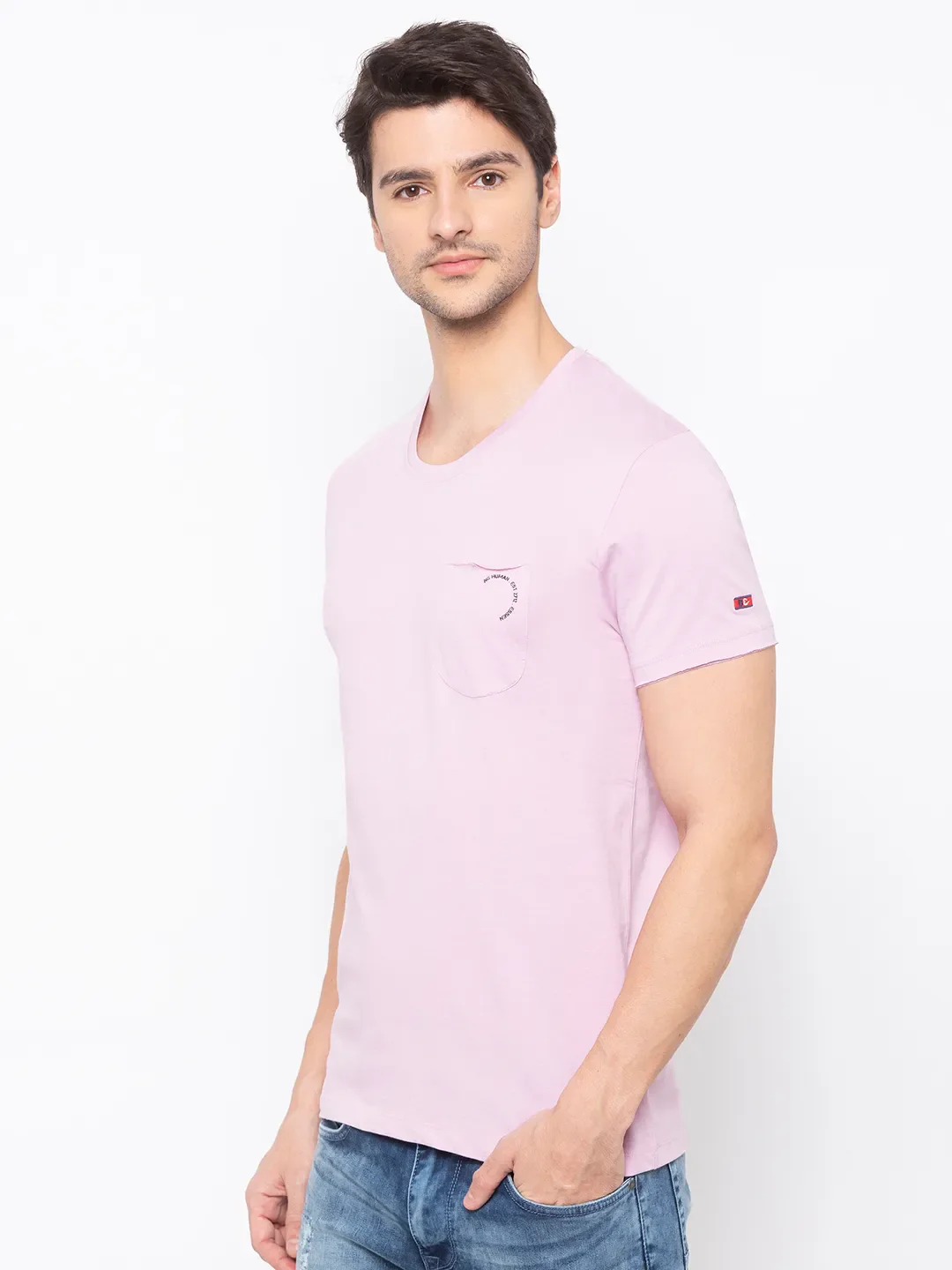 Purple Regular Fit Men's Short Sleeves T-Shirt by Being Human Clothing - Image 2