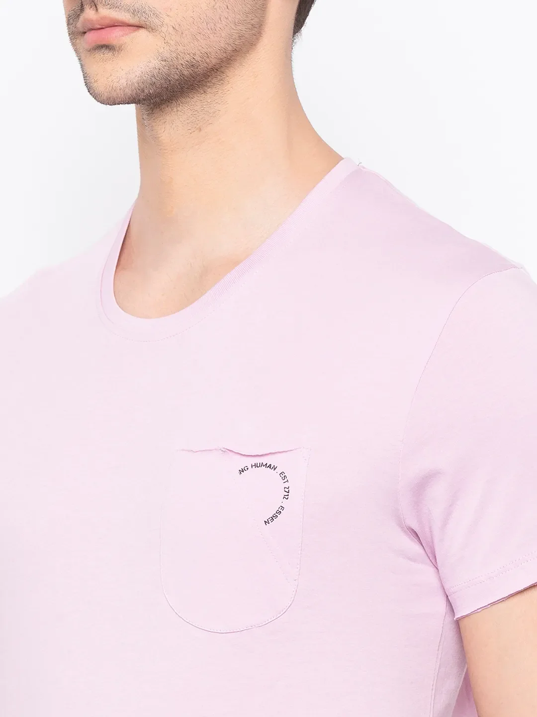 Purple Regular Fit Men's Short Sleeves T-Shirt by Being Human Clothing - Image 4