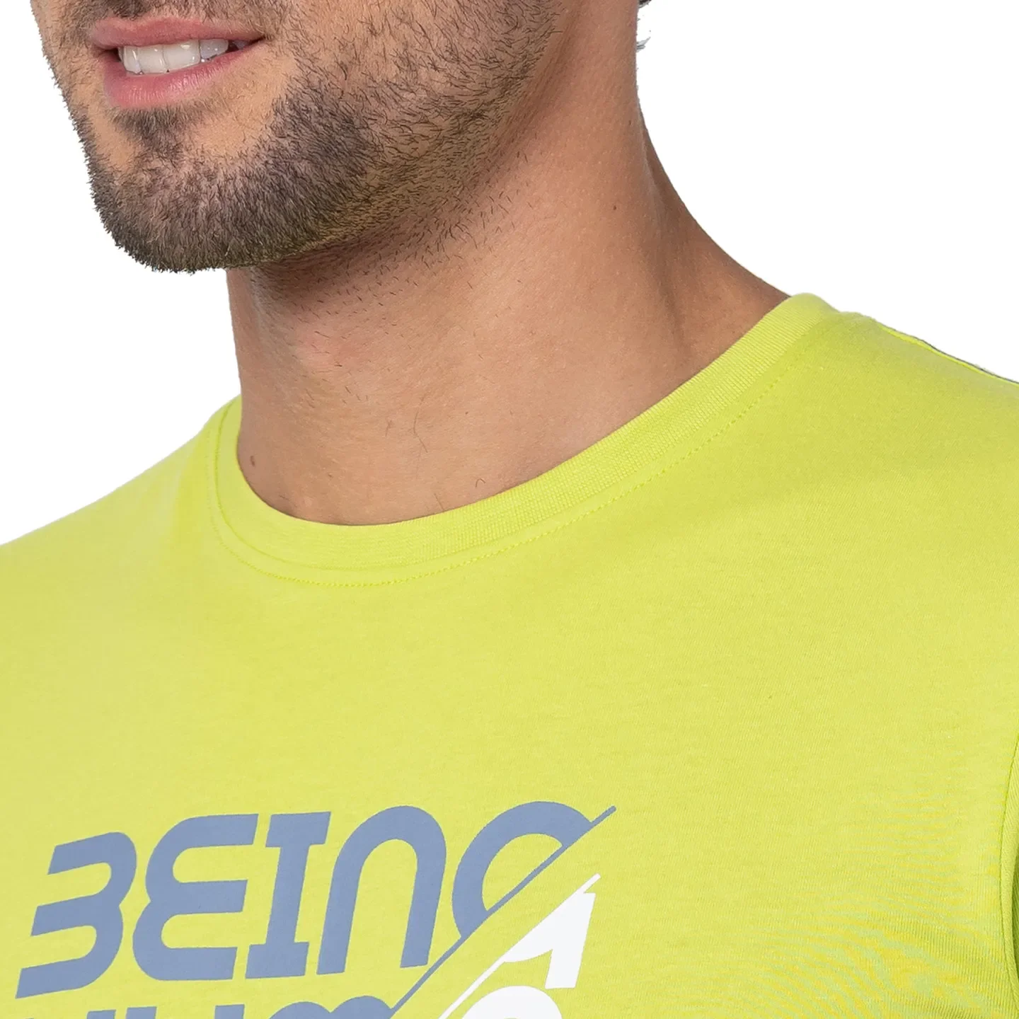 Lime Punch Regular Fit Round Neck Men's T-Shirt by Being Human Clothing - Image 4