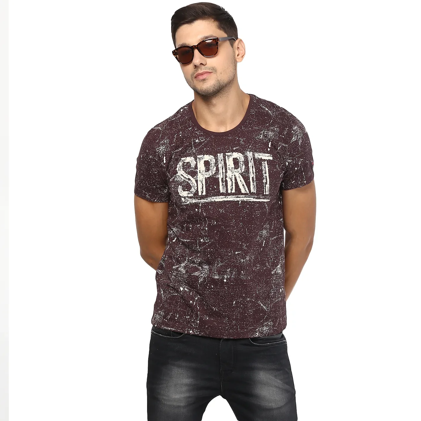 Blue Regular Fit Men's Short Sleeves T-Shirt by Being Human Clothing - Image 5