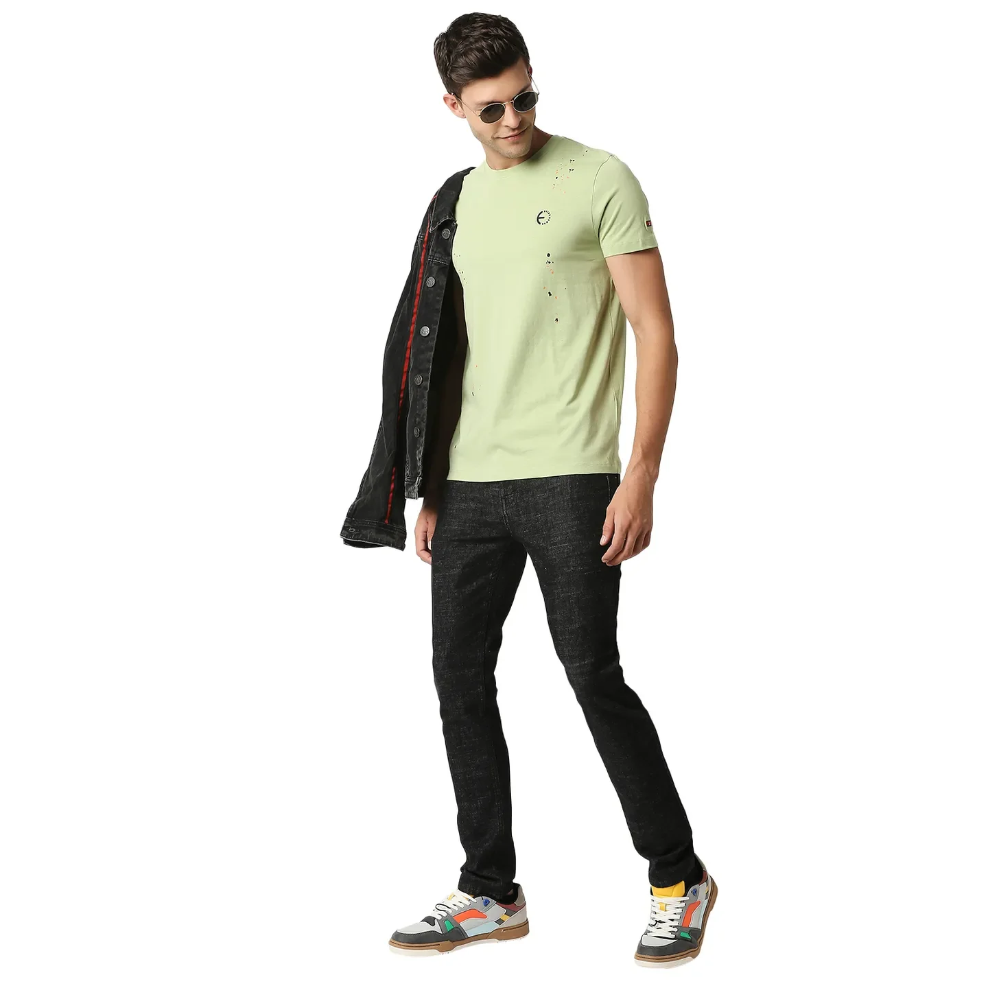 Green Regular Fit Men's Short Sleeves T-Shirt by Being Human Clothing - Image 6