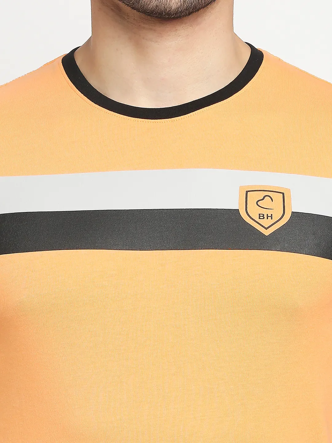 Orange Regular Fit Men's Short Sleeves T-Shirt by Being Human Clothing - Image 5