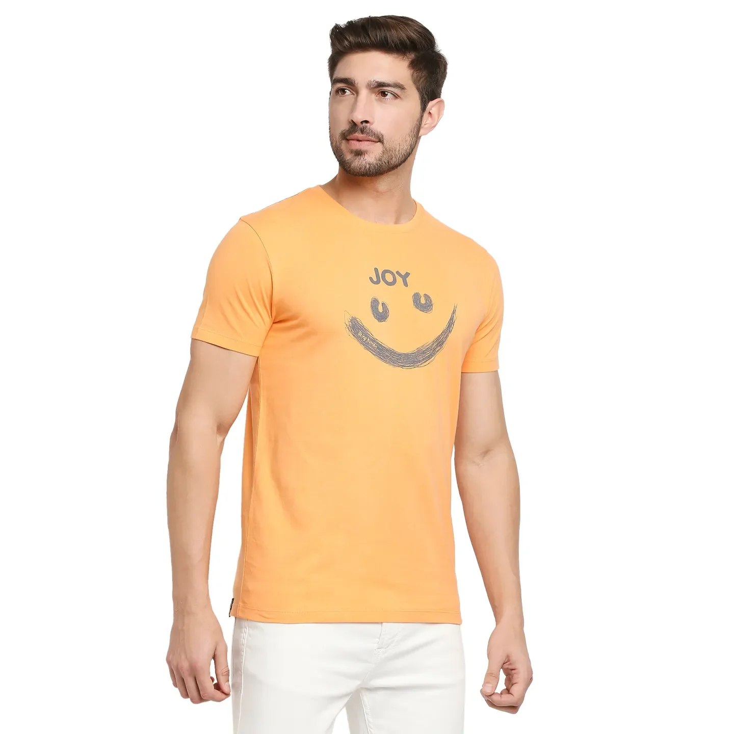 Orange Regular Fit Men's Short Sleeves T-Shirt by Being Human Clothing - Image 3