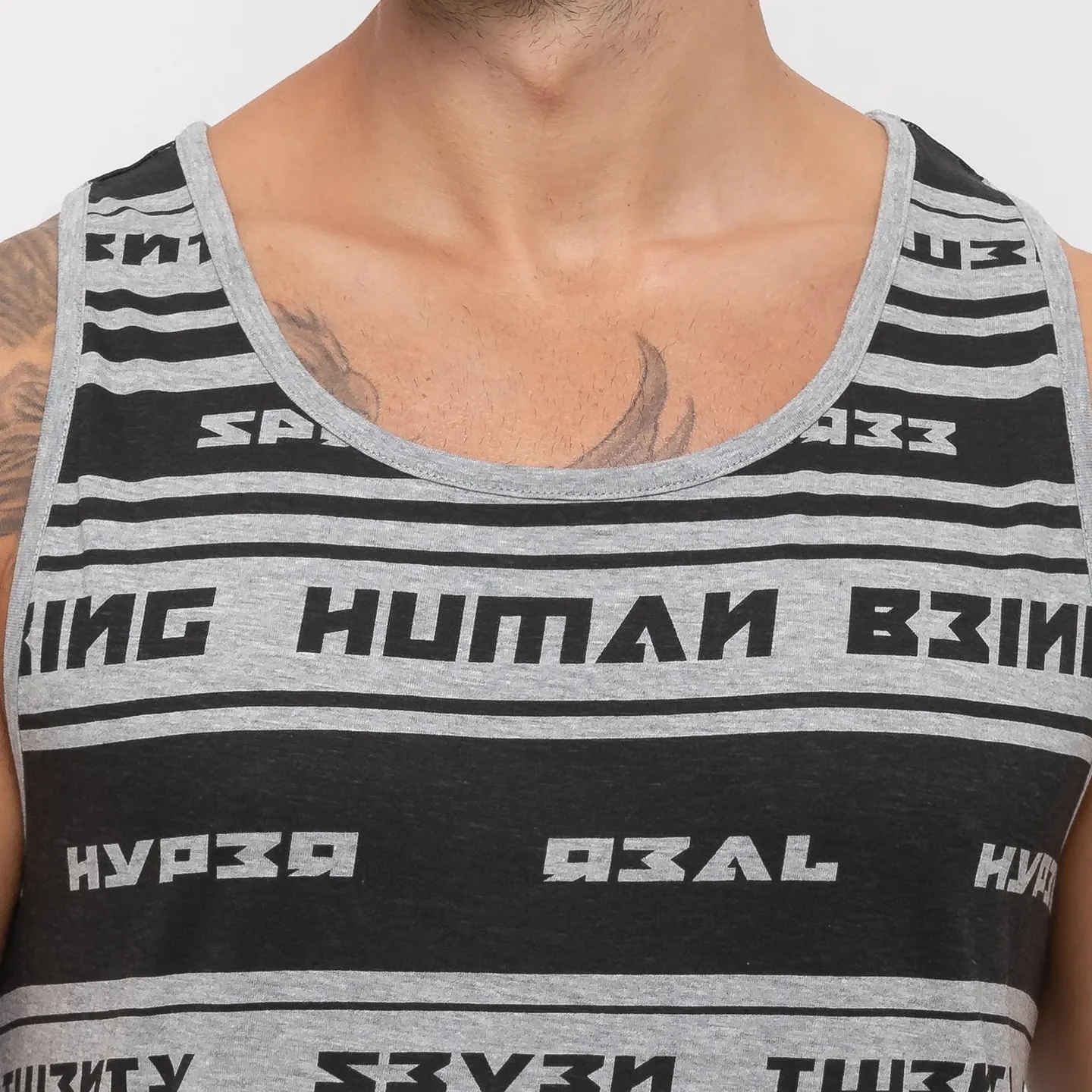 Grey Regular Fit Men's T-Shirt by Being Human Clothing - Image 5