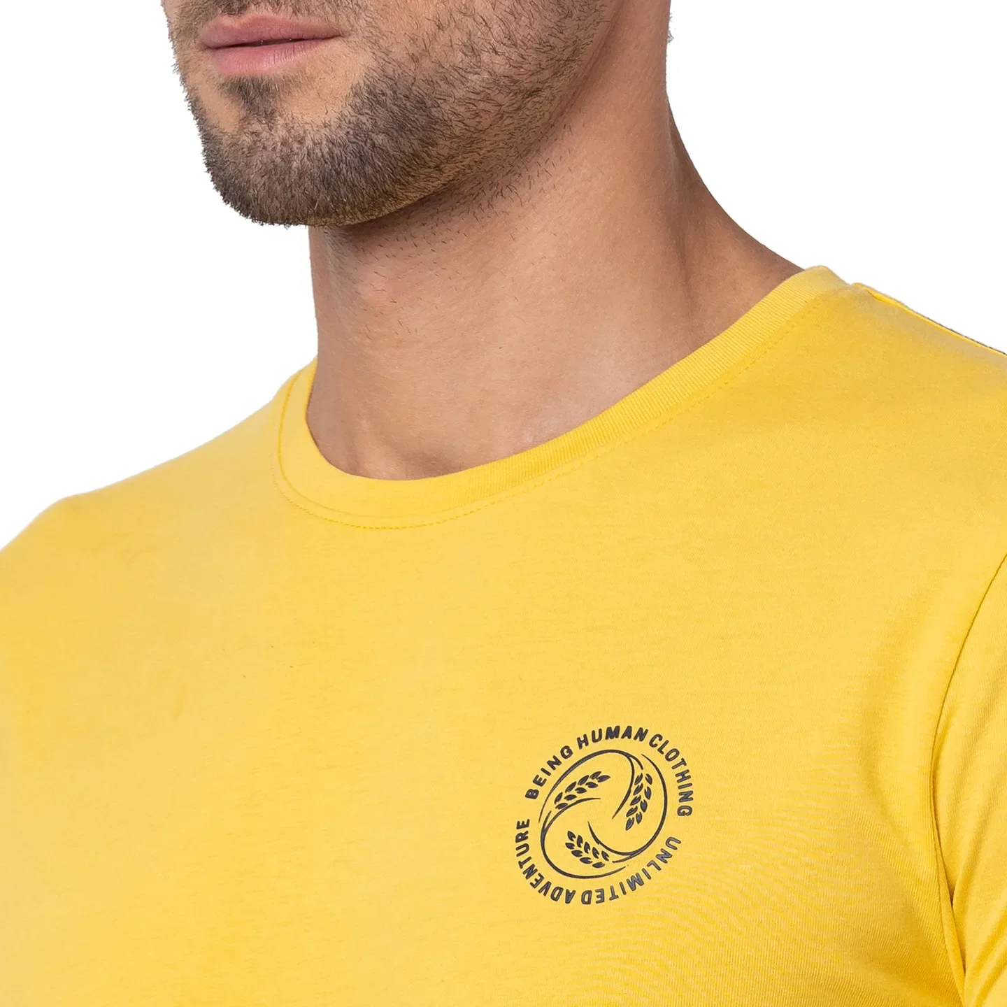 Mimosa Regular Fit Round Neck Men's T-Shirt by Being Human Clothing - Image 4