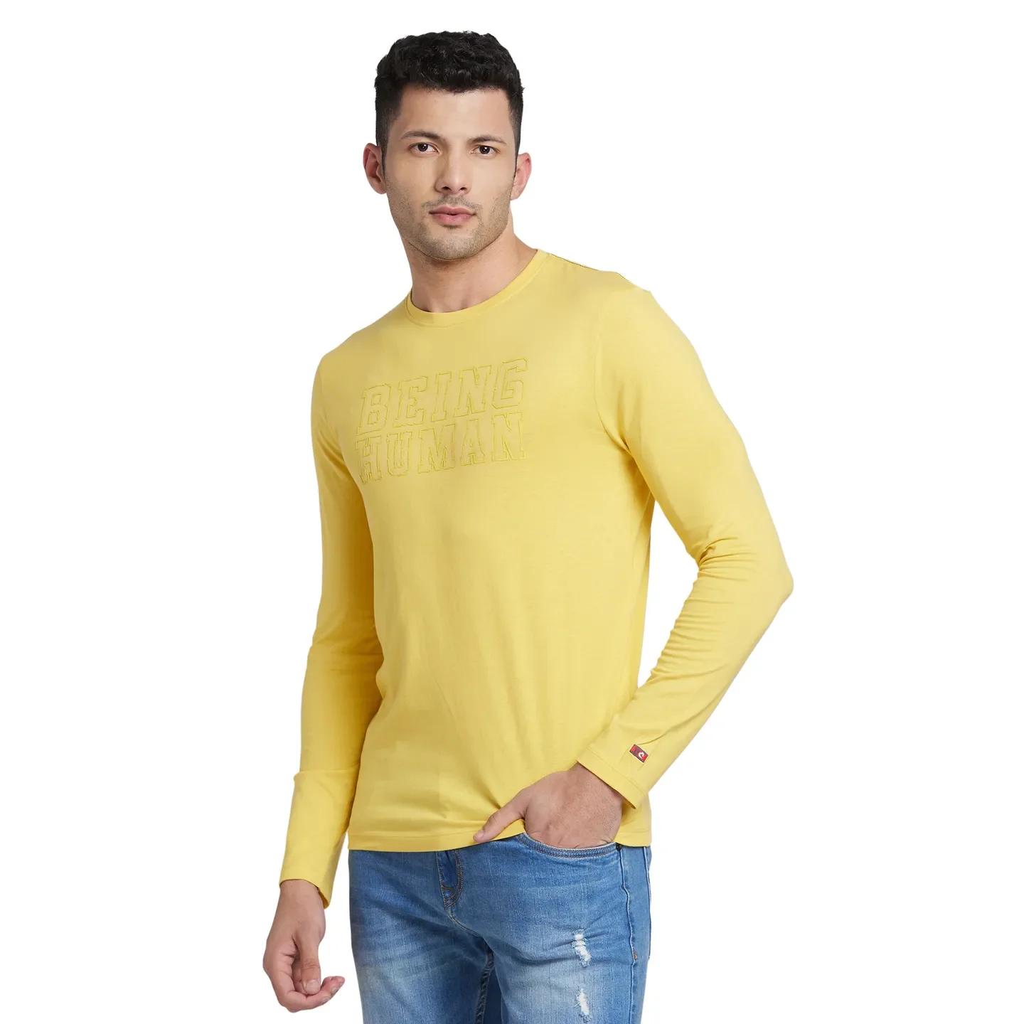 Mimosa Regular Fit Round Neck Men's T-Shirt by Being Human Clothing - Image 2