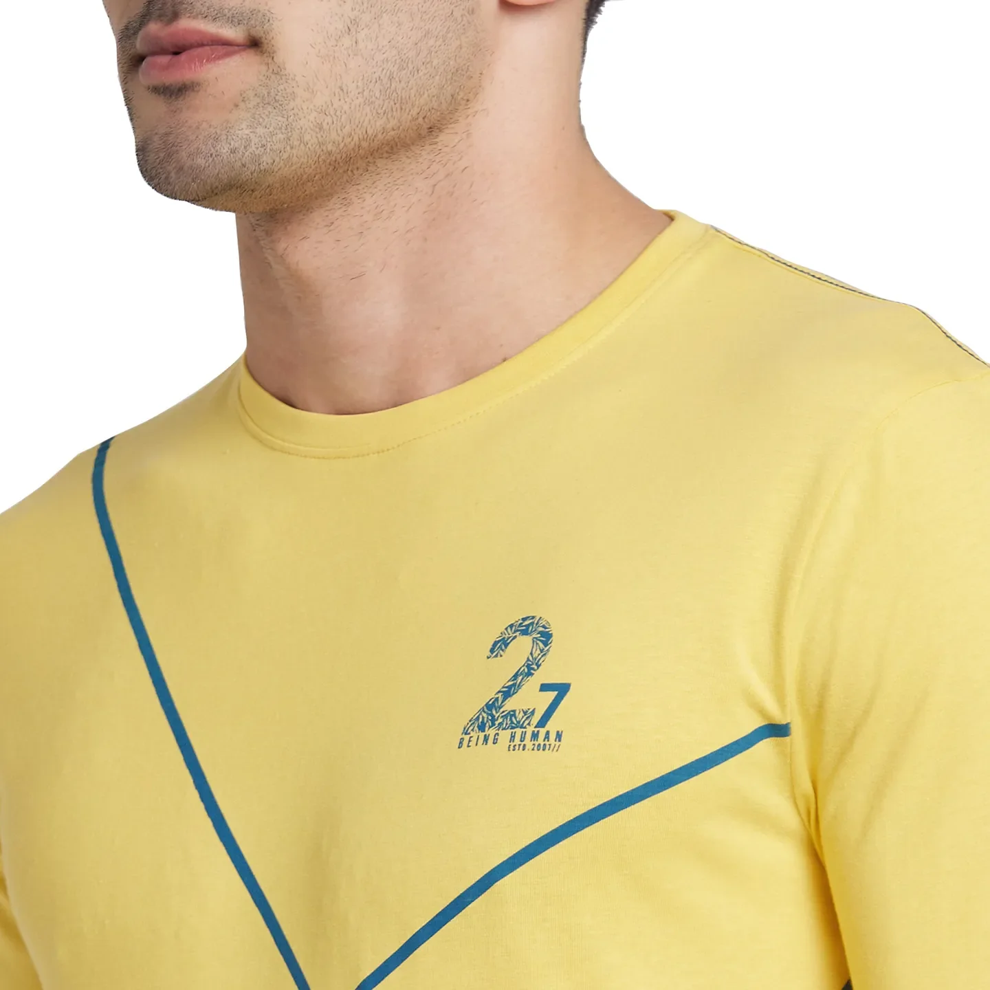 Purple Regular Fit Men's Long Sleeves T-Shirt by Being Human Clothing - Image 4