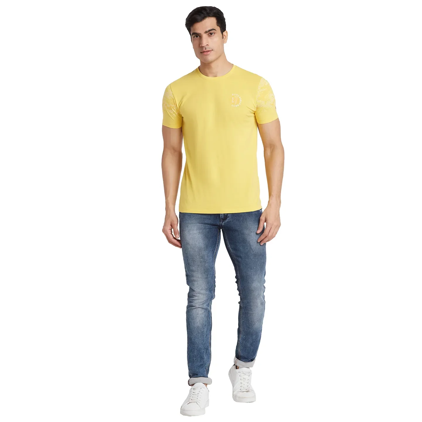 Purple Regular Fit Men's Short Sleeves T-Shirt by Being Human Clothing - Image 5