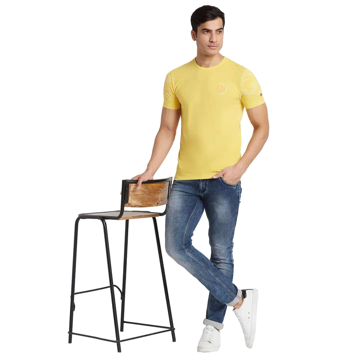 Purple Regular Fit Men's Short Sleeves T-Shirt by Being Human Clothing - Image 6