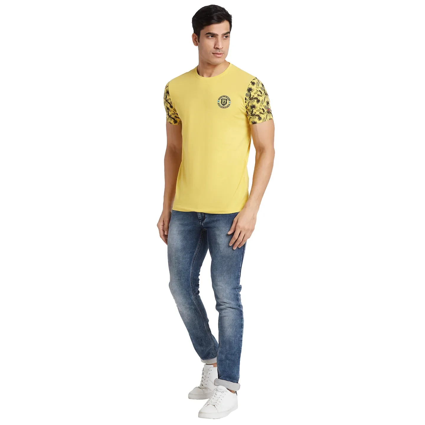 Purple Regular Fit Men's Short Sleeves T-Shirt by Being Human Clothing - Image 5