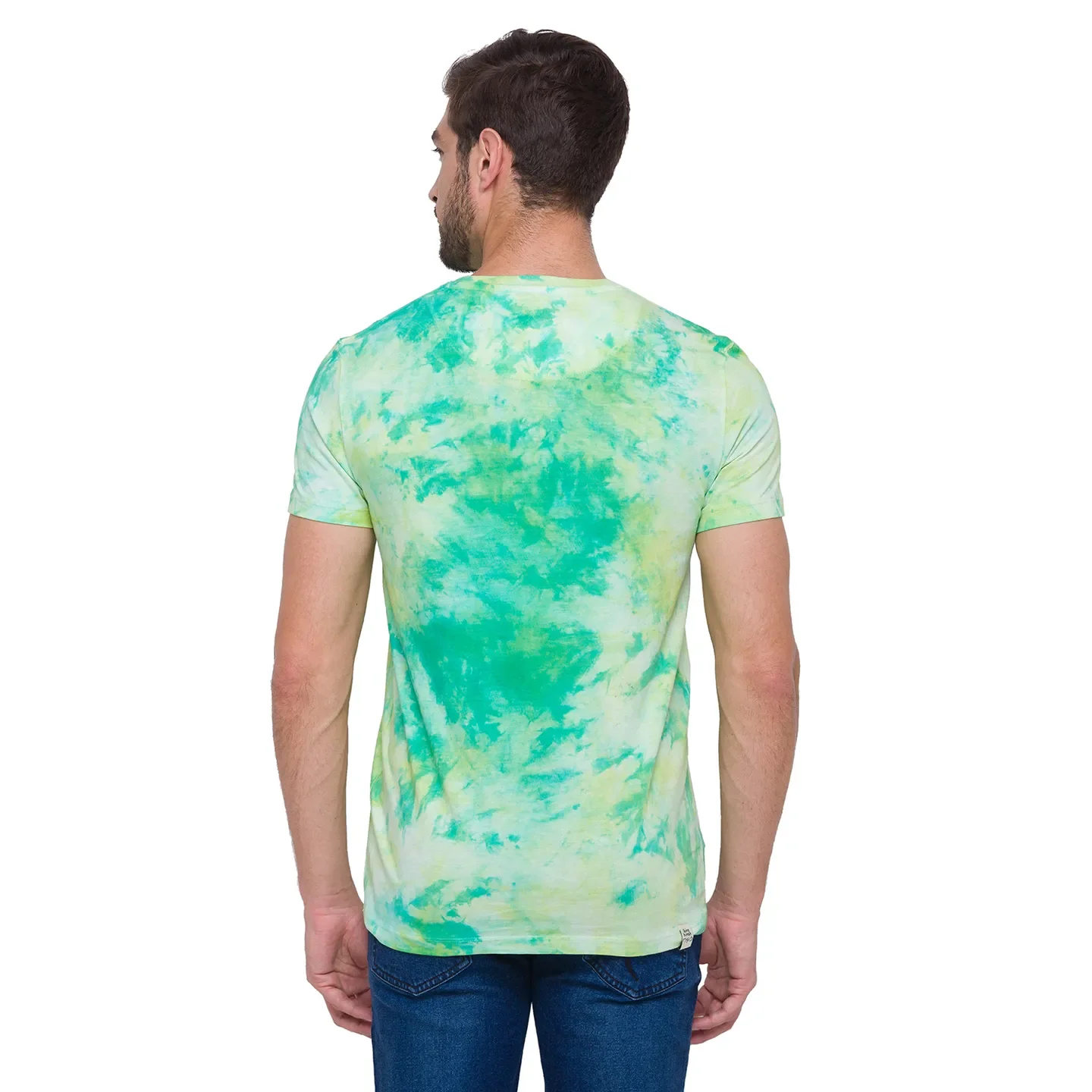Green Regular Fit Men's Short Sleeves T-Shirt by Being Human Clothing - Image 3