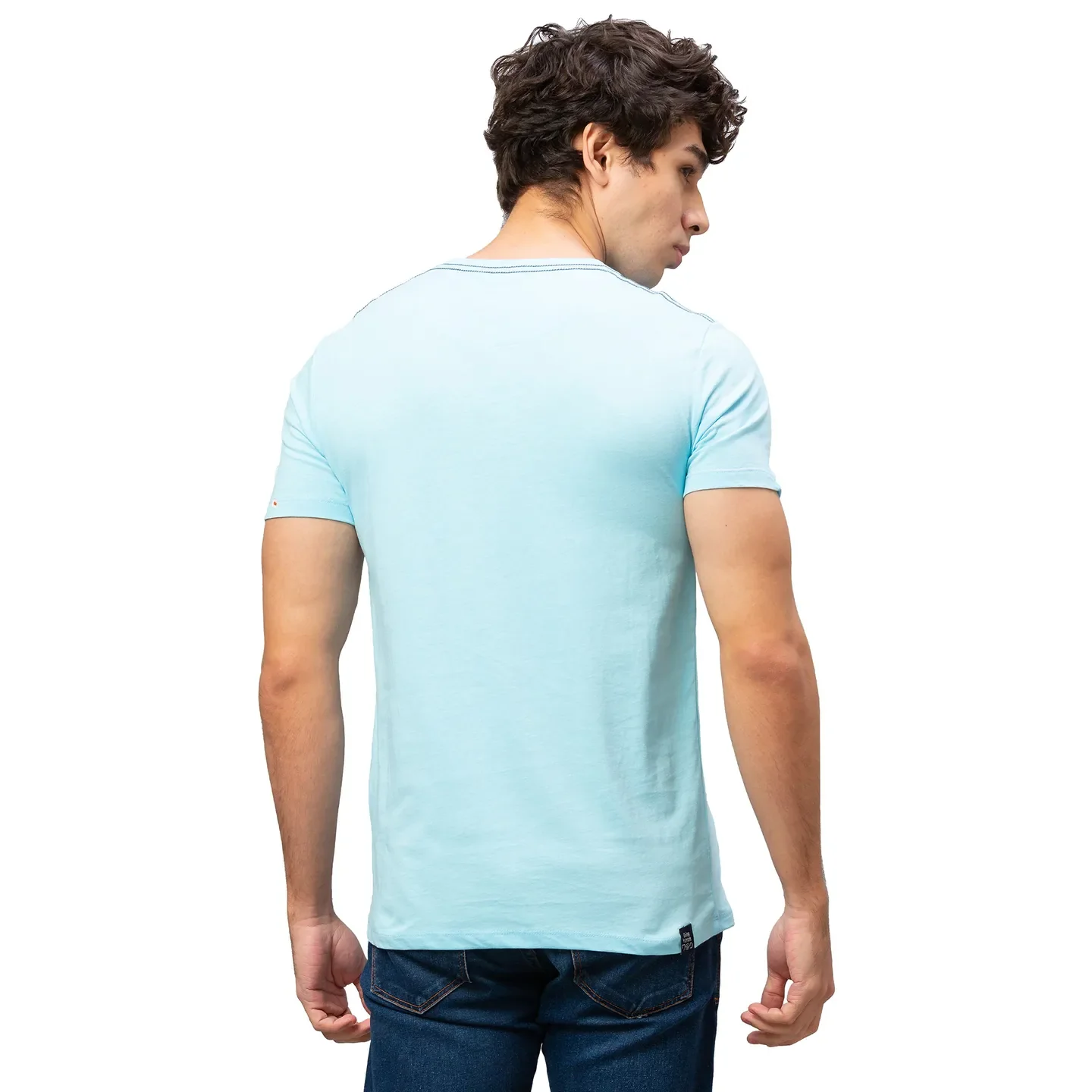 Green Regular Fit Men's Short Sleeves T-Shirt by Being Human Clothing - Image 3