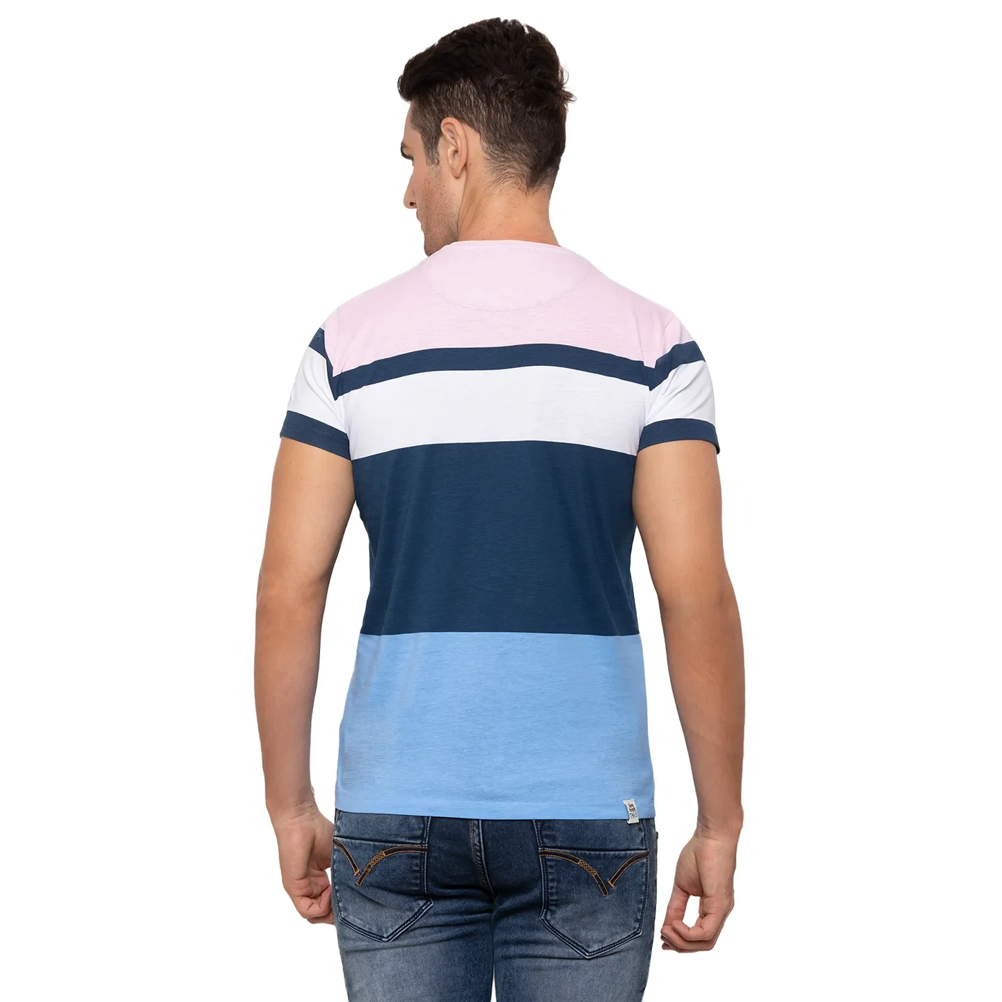 Blue Regular Fit Men's T-Shirt by Being Human Clothing - Image 3