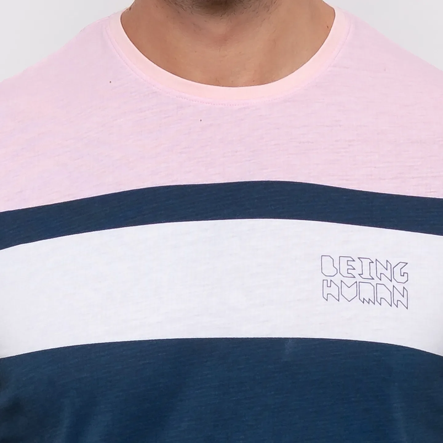Blue Regular Fit Men's T-Shirt by Being Human Clothing - Image 5