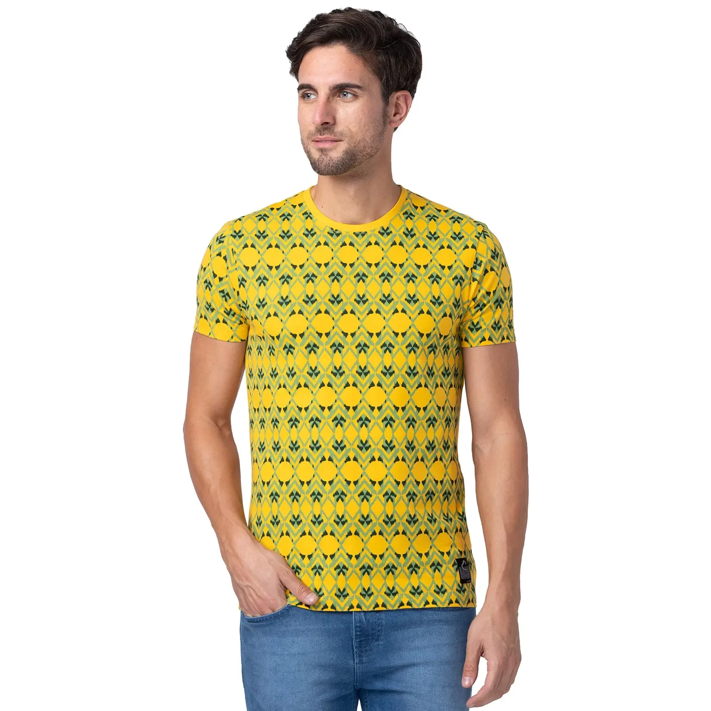 Red Regular Fit Men's Short Sleeves T-Shirt by Being Human Clothing