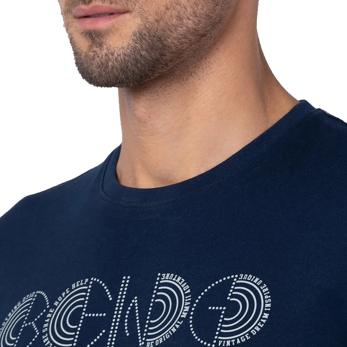 Blue Regular Fit Men's Long Sleeves T-Shirt by Being Human Clothing - Image 4